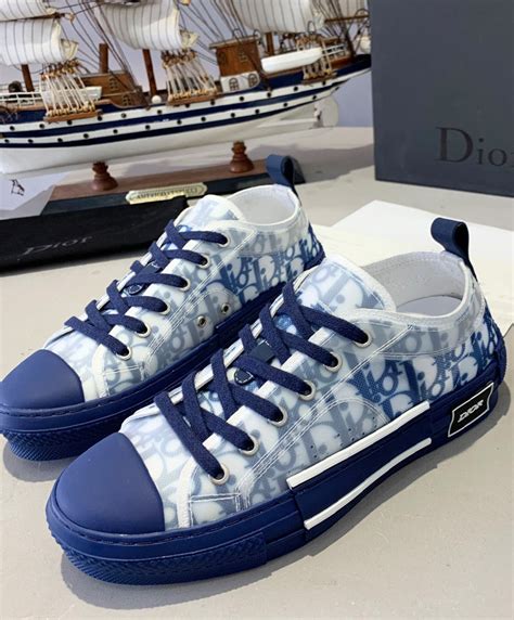 dior blue shoes|navy blue dior sneakers.